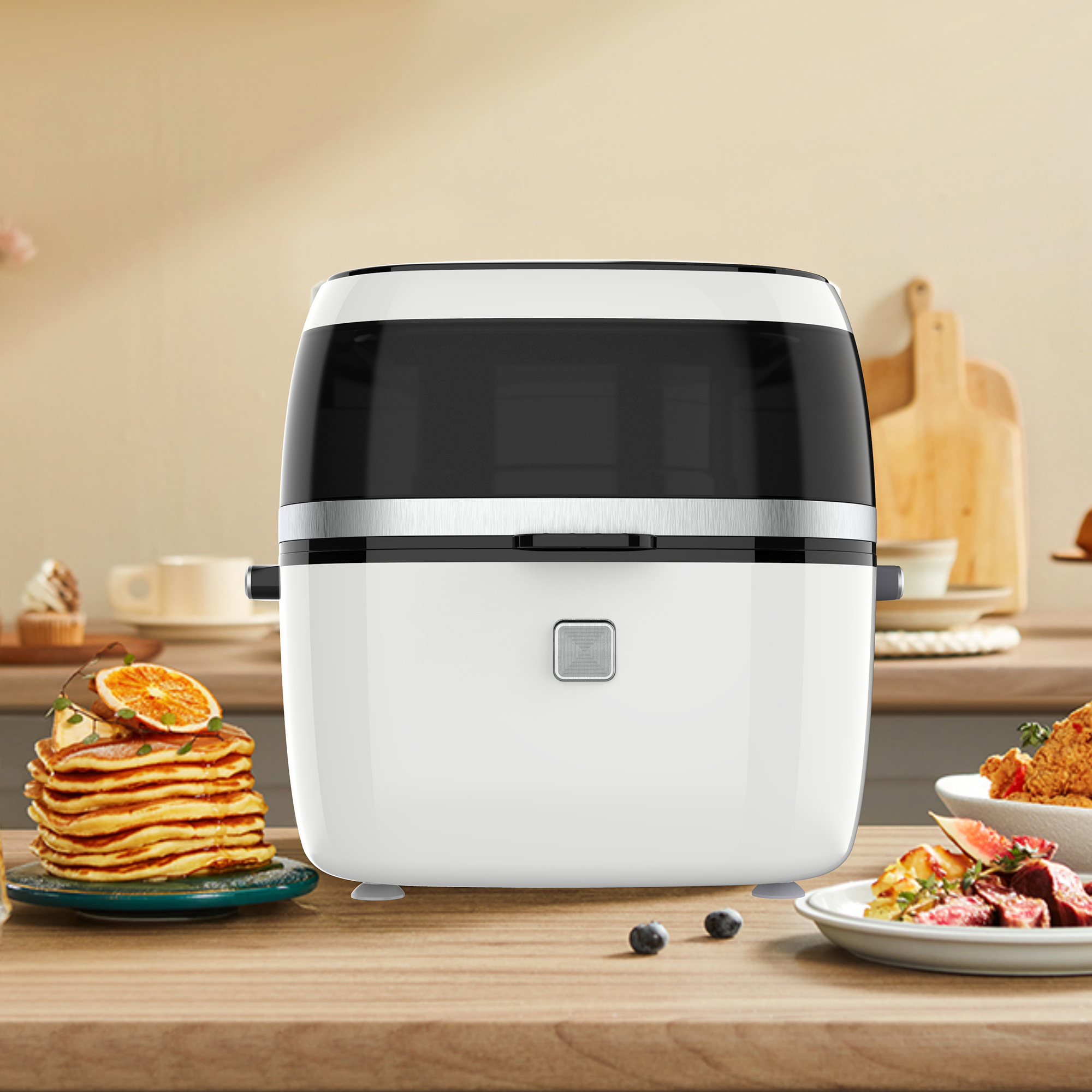 2022 Üst Dokunmatik Panel Ayarlanabilir Sıcaklık Elektrik Hava Fritöz Pişirme Makinesi YYZG-650A